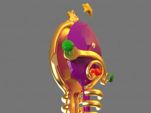 fantasy hair brush toy 3D Print Model
