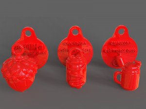 pet tag and pet jewelry combo 3D Print Model