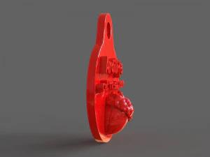 evcil hayvan etiketi ve evcil hayvan takı kombinasyonu 3D Baskı Modeli