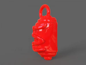 evcil hayvan etiketi ve evcil hayvan takı kombinasyonu 3D Baskı Modeli