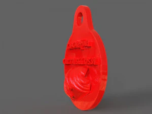 evcil hayvan etiketi ve evcil hayvan takı kombinasyonu 3D Baskı Modeli