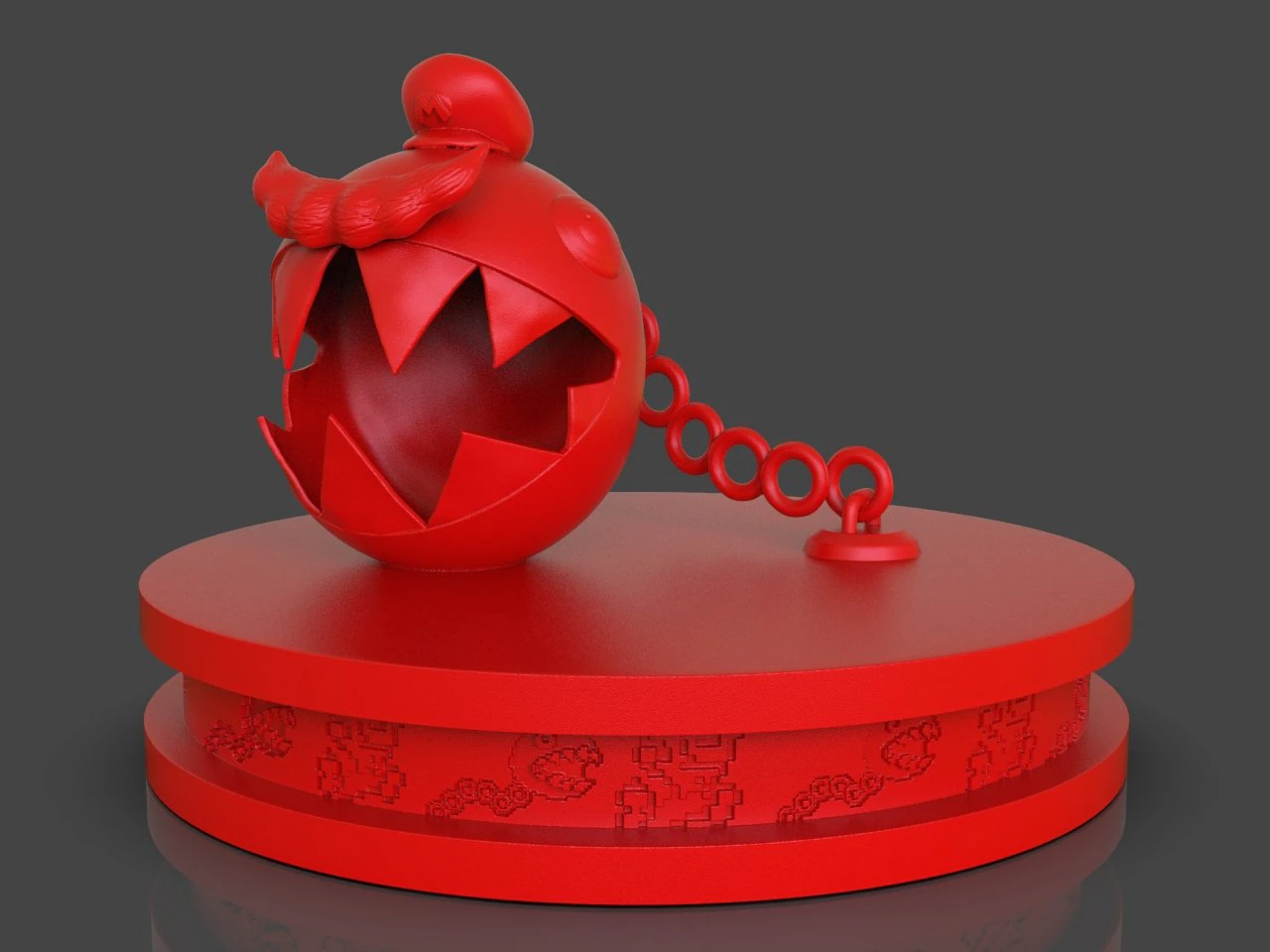 mario chomp from super mario odyssey 3D Print Model .c4d .max .obj .3ds .fbx .stl .blend