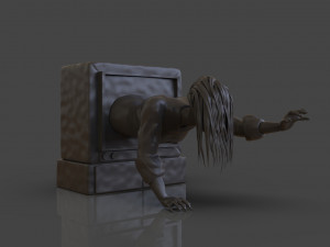 sadako ringu 3D 프린트 모델