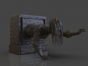 sadako ringu Model do druku 3D