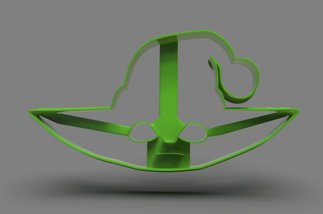 baby yoda head cookie cutter x-mas Modèles 3D en vedette .c4d .max .obj .3ds .fbx .stl .blend 