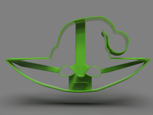 baby yoda head cookie cutter x-mas 3Dプリントモデル