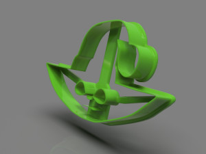 baby yoda head cookie cutter x-mas Modèles 3D en vedette