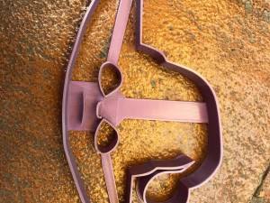 baby yoda head cookie cutter x-mas Modèles 3D en vedette