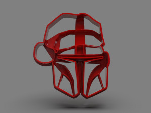 the mandalorian cookie cutter x-mas Modelo de impresión 3D