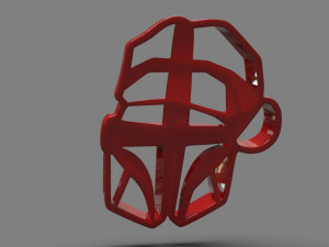the mandalorian cookie cutter x-mas 3D 프린트 모델
