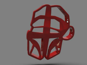 the mandalorian cookie cutter x-mas 3D Print Model