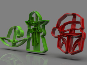 the mandalorian cookie cutter xmas collection Modello di stampa 3D