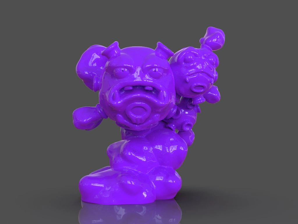 pokemon weezing 3d print 3D Print Model .c4d .max .obj .3ds .fbx .stl .blend 