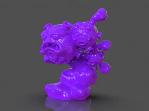 pokemon weezing 3d print 3D Print Model