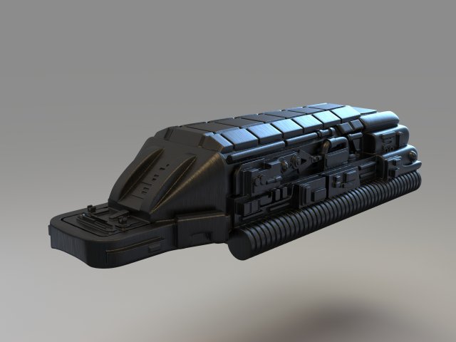 predator gaunlet top part 1987 3Dプリントモデル .c4d .max .obj .3ds .fbx .stl .blend 