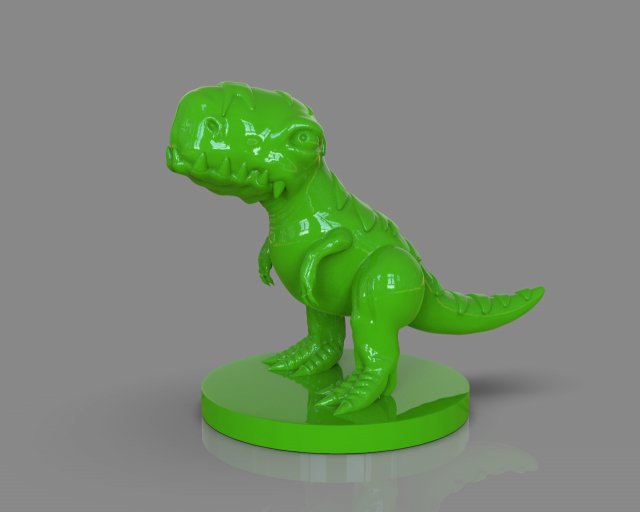 stylized dinosaur t rex 3D Print Model .c4d .max .obj .3ds .fbx .stl .blend 