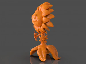 sunflower and zbrush timelapse 3D Print Model