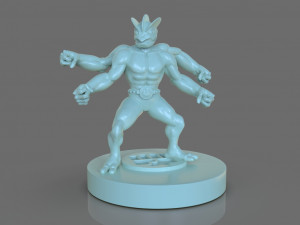 pokemon machamp figurine 3D Print Model