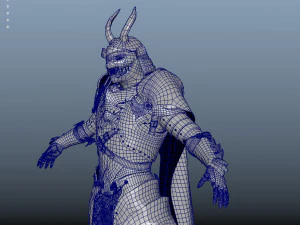 red samurai armor 3D Model