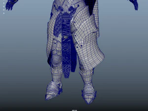 red samurai armor 3D Model