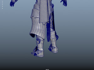 red samurai armor 3D 모델