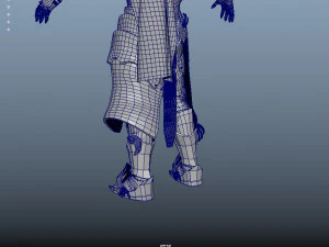 red samurai armor 3D Model