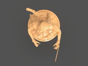 vega sculpture from street fighter 3D-Modell