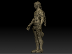 vega sculpture from street fighter 3D-Modell