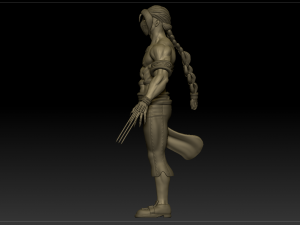 vega sculpture from street fighter 3D-Modell