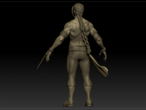 vega sculpture from street fighter 3D-Modell