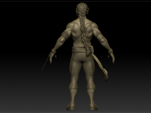 vega sculpture from street fighter 3D-Modell
