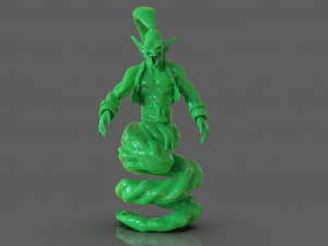 scultura del genio djinn Modello 3D