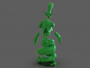 djinn genie sculpture 3D Model