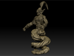 djinn genie sculpture 3D Model