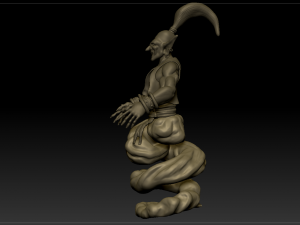 djinn genie sculpture 3D Model
