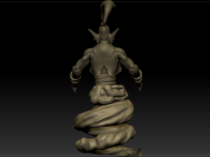 djinn genie sculpture 3D Model