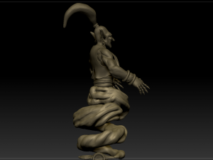 djinn genie sculpture 3D Model