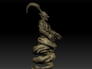 djinn genie sculpture 3D Model