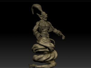 djinn genie sculpture 3D Model