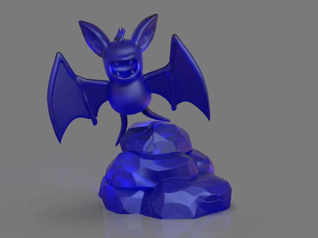 pokemon zubat 3D Model .c4d .max .obj .3ds .fbx .stl .blend