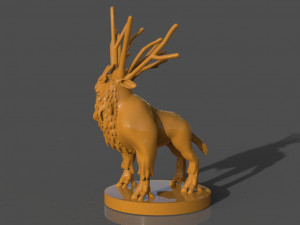 deer god 3Dプリントモデル