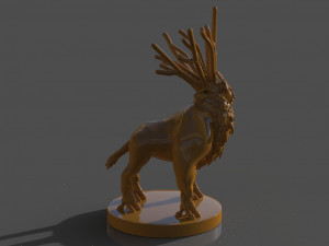 deer god 3Dプリントモデル
