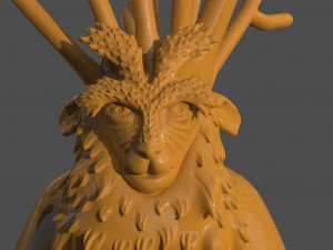 deer god 3Dプリントモデル