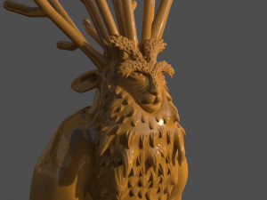 deer god 3Dプリントモデル