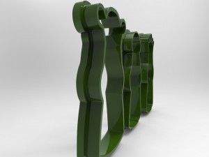3 wise men and animals cookie cutters pack 3D-Druckmodell
