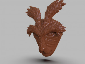 deer god mask simple wooden version Modelo de Impressão 3D