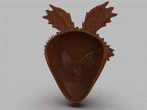 deer god mask simple wooden version Modelo de Impressão 3D