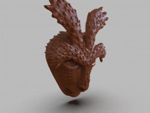 deer god mask simple wooden version Modelo de Impressão 3D