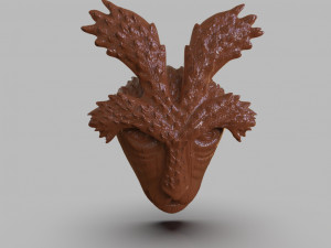 deer god mask simple wooden version Modelo de Impressão 3D