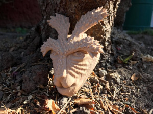 deer god mask simple wooden version Modelo de Impressão 3D